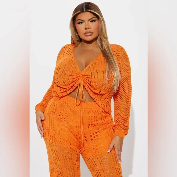 FASHION NOVA | Zya Crochet Pant Set - Picture 2 of 5